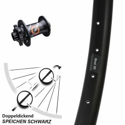 Ryde Rival 30 Vorderrad 27,5 Zoll Mit DT Swiss 350 Nabe 15x100 Mm