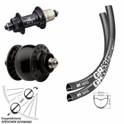 Dt-swiss Laufradsatz Gravel DT Swiss GR 531 Mit Nabe KX-G Sram XD-R Dynamo Son Delux Disc