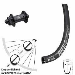 Dt-swiss Vorderrad Road Disc KX-G Schnellspanner DT Swiss RR 511 DB 28 Zoll Centerlock