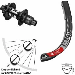 Dt-swiss DT Swiss 350 Hinterrad Sram XD 12 Mm Steckachse XM 401 29 Zoll