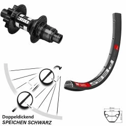 Dt-swiss 29 Zoll Hinterrad DT Swiss 533 D Mit 350 Hinterradnabe Sram XD 12 Mm Steckachse