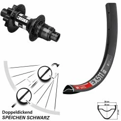 Dt-swiss 29/29+ Zoll DT Swiss 350 Hinterrad Sram XD EX 511 Laufrad
