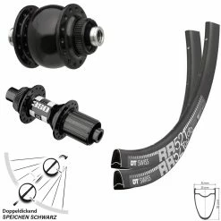 Dt-swiss Laufradsatz Dynamo Son 28-12 DT Swiss RR 521 Road Disc Mit Nabe 350