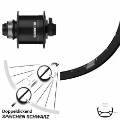 Vorderrad 27,5 Zoll Ryde Rival 21 Shimano DH-UR708 Centerlock