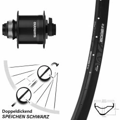 Ryde Edge M30 OS Mit Dynamo Shimano DH-UR708-3D Steckachse 15x100 Mm