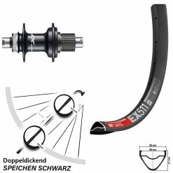 Dt-swiss DT Swiss EX 511 Shimano Deore XT FH-M8110 Hinterrad 29 Zoll 12/142 Mm 12-fach