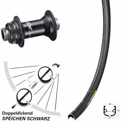 Shimano Deore XT HB-M8110 Mavic XM 824 Laufrad 27,5 Zoll Für Steckachse 15x100 Mm
