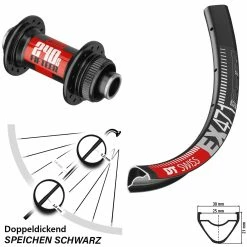Dt-swiss 27,5 Zoll Vorderrad EX 471 DT Swiss 240s Centerlock 15x100 Mm