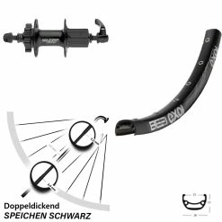 Shimano Deore XT FH-M756 Exal BE 21 Hinterrad 26 Zoll 6-Loch