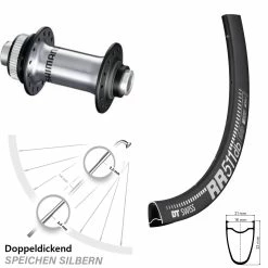Dt-swiss 28 Zoll Vorderrad Shimano HB-RS770 DT Swiss RR 511 Centerlock Steckachse