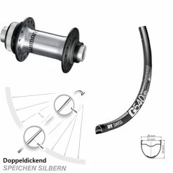 Dt-swiss DT Swiss G 540 Vorderrad 12 Mm Steckachse Shimano HB-RS770 Centerlock