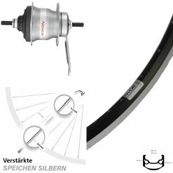 Ryde Hinterrad 26 Zoll Andra 35 Schwarz Shimano Nexus 7-Gang SG-7C30 Rücktritt