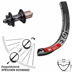 Dt-swiss 27,5 Zoll Hinteres Rad DT Swiss EX 471 Mit KX-M 6-loch Nabe