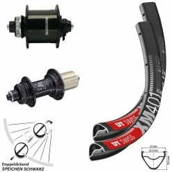 Dt-swiss Laufradsatz 29 Zoll DT Swiss XM 401 Dynamo Shimano DH-UR700-3D KX-G Nabe