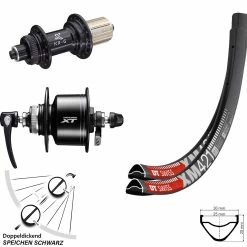 Dt-swiss Laufradsatz 29 Zoll DT Swiss XM 421 Dynamo Shimano XT Centerlock KX-G 11-fach QR