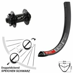 Dt-swiss 27,5 Zoll Vorderrad 20/110 Mm DT Swiss EX 511 Mit Contec FR X20 Nabe