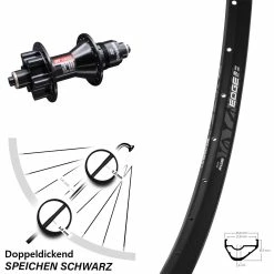 29 Zoll Ryde Edge M22 OS Hinterrad Mit DT Swiss 370 Nabe Sram XD