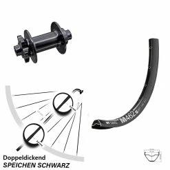 Dt-swiss 27,5 Zoll Vorderrad DT Swiss M 462 Aivee MP2 Boost 6-Loch