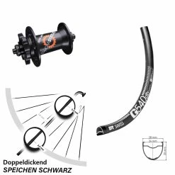 Dt-swiss DT Swiss G 540 Vorderrad 28-29 Zoll 350 SL Nabe Schnellspanner