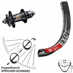 Dt-swiss 26 Zoll Hinterrad DT Swiss 350 SL QR Sram XD EX 471