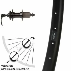 29 Zoll Hinteres Rad Ryde Rival 30 Disc Mit Novatec 8-11-fach 6-Loch Nabe