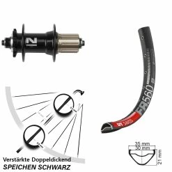 Dt-swiss 26 Zoll Hinterrad DT Swiss FR 560 Mit Novatec D042 Nabe