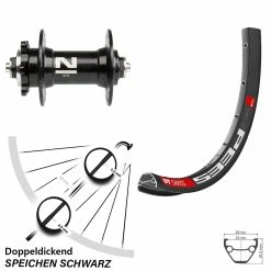 Dt-swiss Vorderrad 27,5 Zoll DT Swiss 533D Disc 6-loch Schnellspanner Novatec D041SB