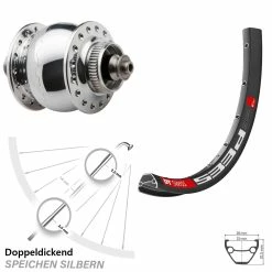 Dt-swiss Vorderrad 27,5 Zoll DT Swiss 533 D SON Delux Centerlock