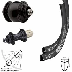 Dt-swiss Laufradsatz 28 Zoll Road Disc KX-G Nabe Centerlock DT Swiss RR 511 SON 28 Dynamo