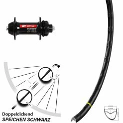 Vorderrad Mavic A 1022 Mit DT Swiss 370 Centerlock Nabe 5/100 Mm