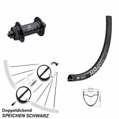 Dt-swiss KX-G Schnellspanner DT Swiss RR 481 DB Vorderrad 27,5 Zoll Centerlock