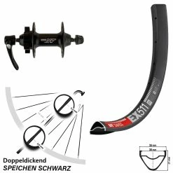 Dt-swiss DT Swiss EX 511 Vorderrad 5/100 Mm 6-loch Shimano HB-M756