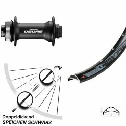 27,5+ Zoll Vorderrad Rodi TRYP35 Mit Shimano Deore HB-M618 Boost Nabe