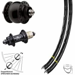 Mavic A 1022 Laufradsatz 28 Zoll Nabe KX-G Sram XD-R 12-fach SON 28 Dynamo Centerlock
