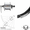 Vorderes Rad Mit Nabendynamo Shimano Nexus DH-C3000-3N Ryde Andra 30 26 Zoll