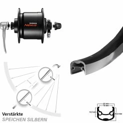 26 Zoll Vorderrad Shimano Nexus DH-C3000-3N-QR Ryde Andra 30