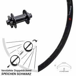 27,5+ Zoll Vorderrad Rodi Ready 35 Aivee MP2 Boost 6-Loch 15/110 Mm