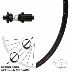 27,5 Zoll Rodi Ready 30 Hinterrad DT Swiss X1900 Disc 6-Loch 12/142 Mm Straightpull
