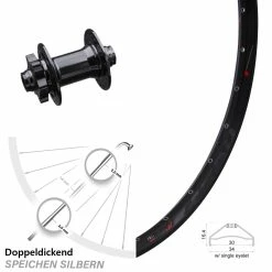 27,5 Zoll Vorderrad Rodi Ready 30 Mit Formula DHDC-71 Nabe 15x100 Mm