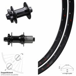 27,5 Zoll Laufradsatz Rodi Ready 30 Nabe Formula 15x100 Mm 12x142 Mm 6-loch