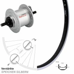 Vorderrad Fahrrad 20 Zoll Ryde Andra 40 Shimano DH-C3000-1N