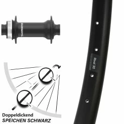 Ryde Rival 30 Boost 15x110 Mm Vorderrad Shimano HB-MT410-B