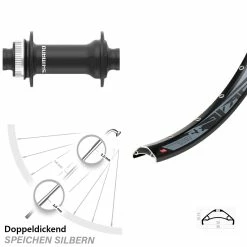 Shimano HB-MT410-B Rodi TRYP35 Vorderrad 29+ Zoll Centerlock