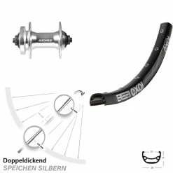 Exal BE 21 Disc-Vorderrad 26 Zoll Mit Formula DC-21 Nabe
