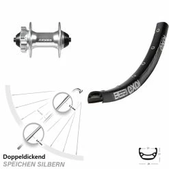 Exal BE 21 Disc-Vorderrad 26 Zoll Mit Formula DC-61 Nabe