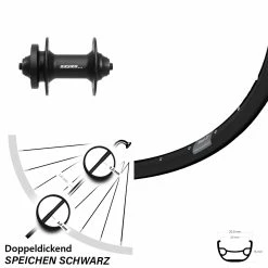 Vorderrad 27,5 Zoll Ryde Rival 21 Disc Formula ZZYZX VR DC-21