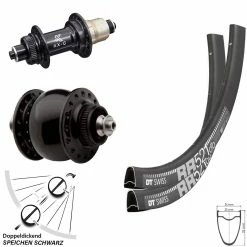 Dt-swiss 28 Zoll Laufradsatz DT Swiss RR 521 Nabe KX-G Sram XD-R Dynamo Son Delux