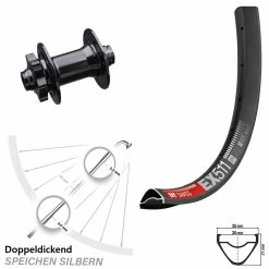 Dt-swiss Formula DHDC-71 DT Swiss EX 511 Vorderrad 27,5 Zoll 15x100 Mm Steckachse Für 6-Loch