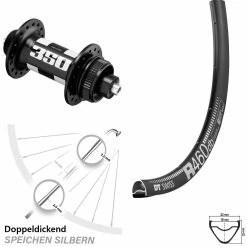 Dt-swiss DT Swiss R 460 DB 350 Centerlock Vorderrad 28 Zoll Für Schnellspanner