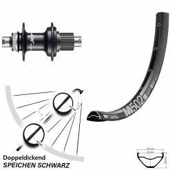Dt-swiss Shimano Deore XT FH-M8110 Boost 12/148 Mm DT Swiss M 502 Hinterrad 29 Zoll Centerlock